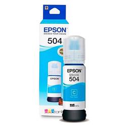 BOTELLA DE TINTA EPSON T504 CYAN 70ML