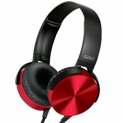 AURICULAR BKT BKT225 CON MICROFONO EN CABLE 3.5MM ROJO