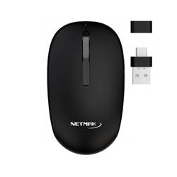 MOUSE NETMAK M660 INALAMBRICO USB+USB C