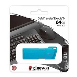 PENDRIVE KINGSTON 64GB USB 3.2 EXODIA M CELESTE