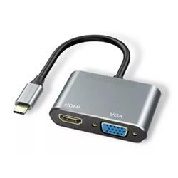 HUB INT.CO TIPO C - HDMI - VGA