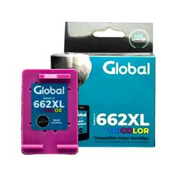 CARTUCHO GLOBAL HP 662XL COLOR 21ML